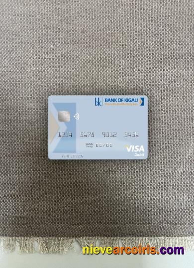 Rwanda Bank of Kigali visa debit card photolook
